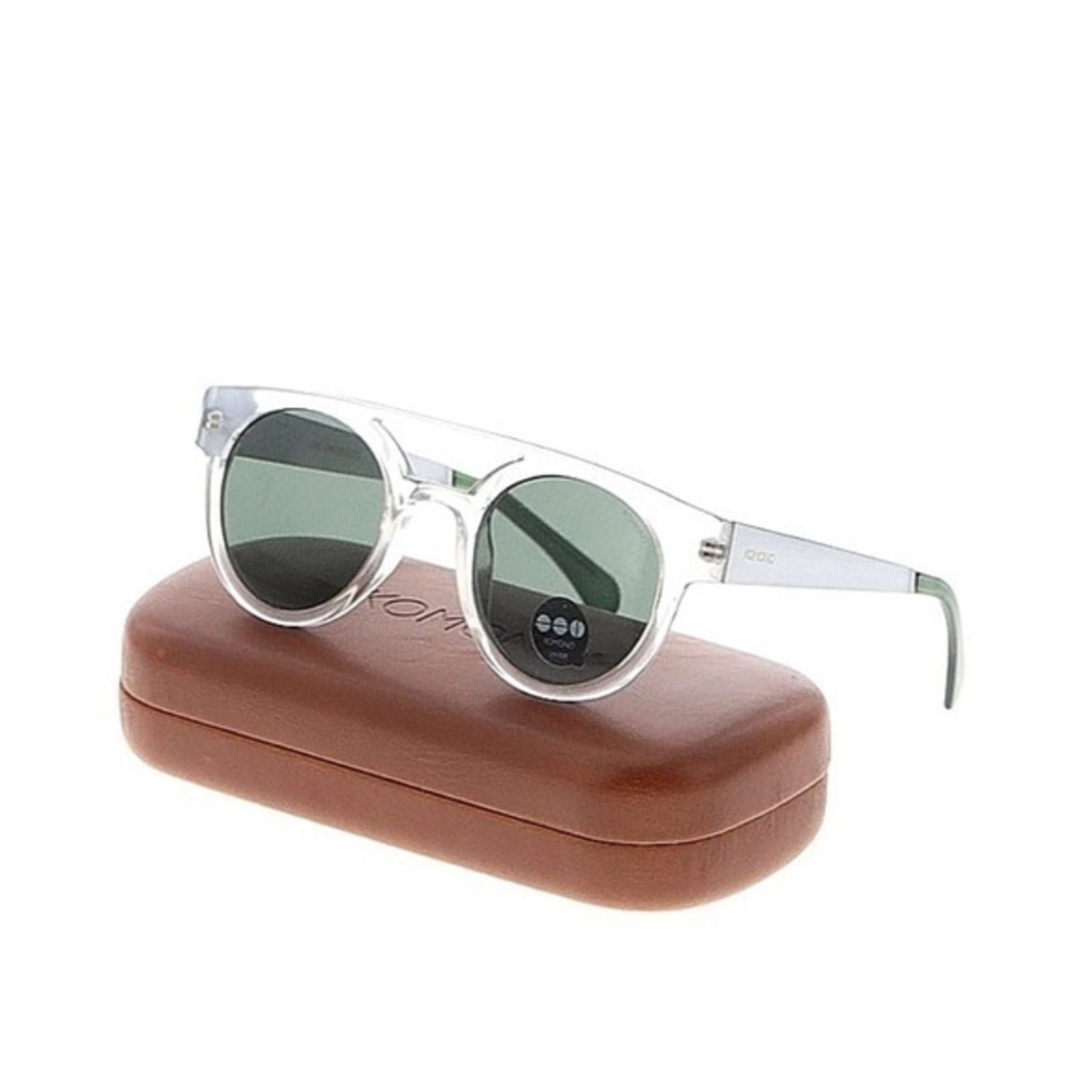 KOMONO Dreyfuss Clear/Silver Sunglasses NEW